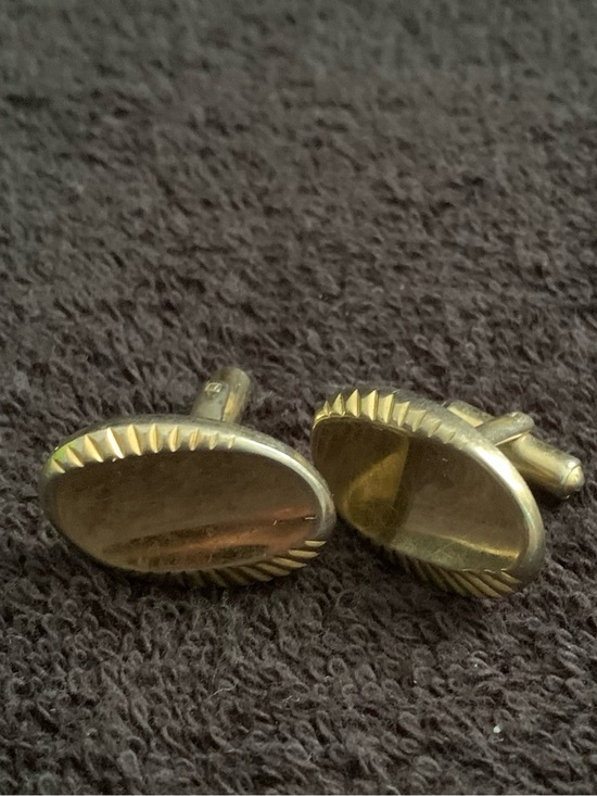 Speidel Other - Vintage Classic Gold-Tone Oval Cufflinks